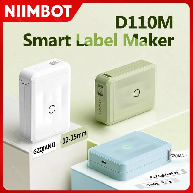 Niimbot D110 Smart Tragbarer Thermo Etikettendrucker Mini Pocket Sticker Maker für Büro und Zuhause - Bild 1