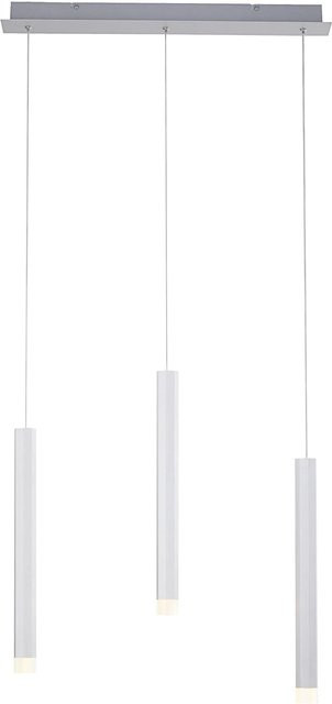 Just Light LED-Pendelleuchte Bruno 3-flammig Aluminium Silber B: 120 cm, H: 55 cm - Bild 1