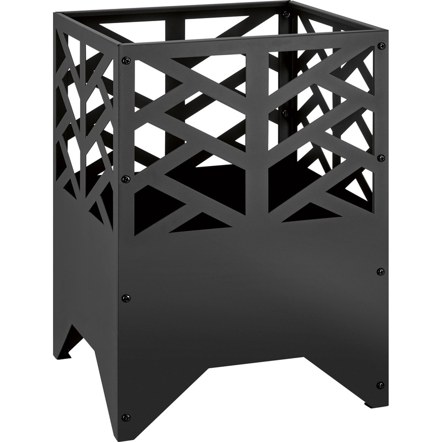Feuerkorb aus Metall in Schwarz, B/T/H: 36 x 36 x 50 cm - Bild 2