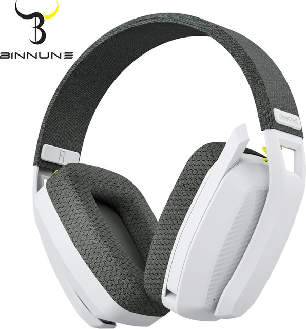 BINNUNE BW06 Bluetooth Gaming-Headset mit Mikrofon für PS5, PS4, PC und Mac, kabellose 2,4 GHz Kopfhörer in Schwarz oder Weiß - Bild 1
