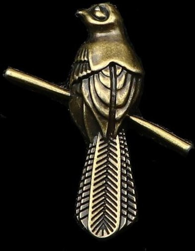 Wucifang Jewelry Herren-Brosche, Tiermotiv, Metall, black - Bild 1