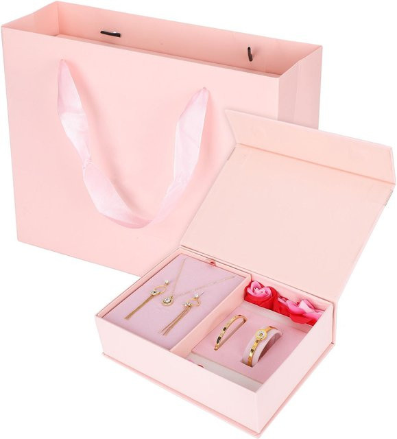 Schmuckset Halskette, Ohrringe, Armband, Damen, white - Bild 1