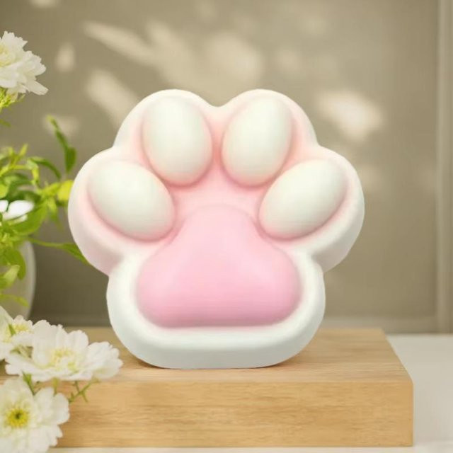 Macaron Farbe Katzenpfote Squishy, Knet-Fidget-Spielzeug, Stressabbau - Bild 1