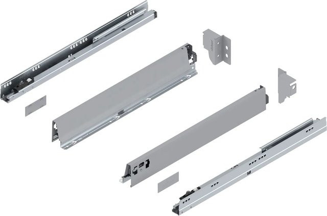Blum Tandembox antaro N Vollauszug mit Blumotion Soft-Close, Grau, Tiefe: 500 mm, Tragkraft: 30 kg - Bild 1