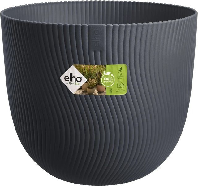 Elho Blumentopf Sereh in Schwarz, Durchmesser: 30 cm, Höhe: 25,3 cm - Bild 1
