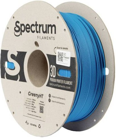 Spectrum Filaments GreenyHT PLA Filament hitzebeständig und steif, Matt, Durchmesser: 1,75 mm, 1000 g, Light Blue - Bild 1