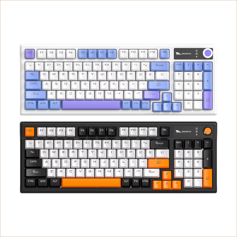 SMAILWOLF SK15 Mechanische Gaming-Tastatur in Schwarz mit 98 Tasten und Full-Key-Rollover für E-Sport und Büro - Bild 3