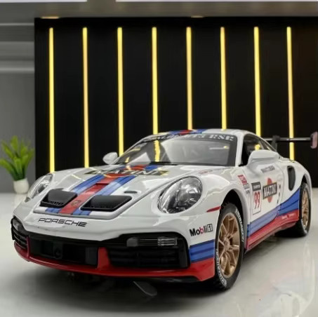 Hottoy Porsche 911 997 GT3 RSR Modellauto 1:32 Metall - Bild 4
