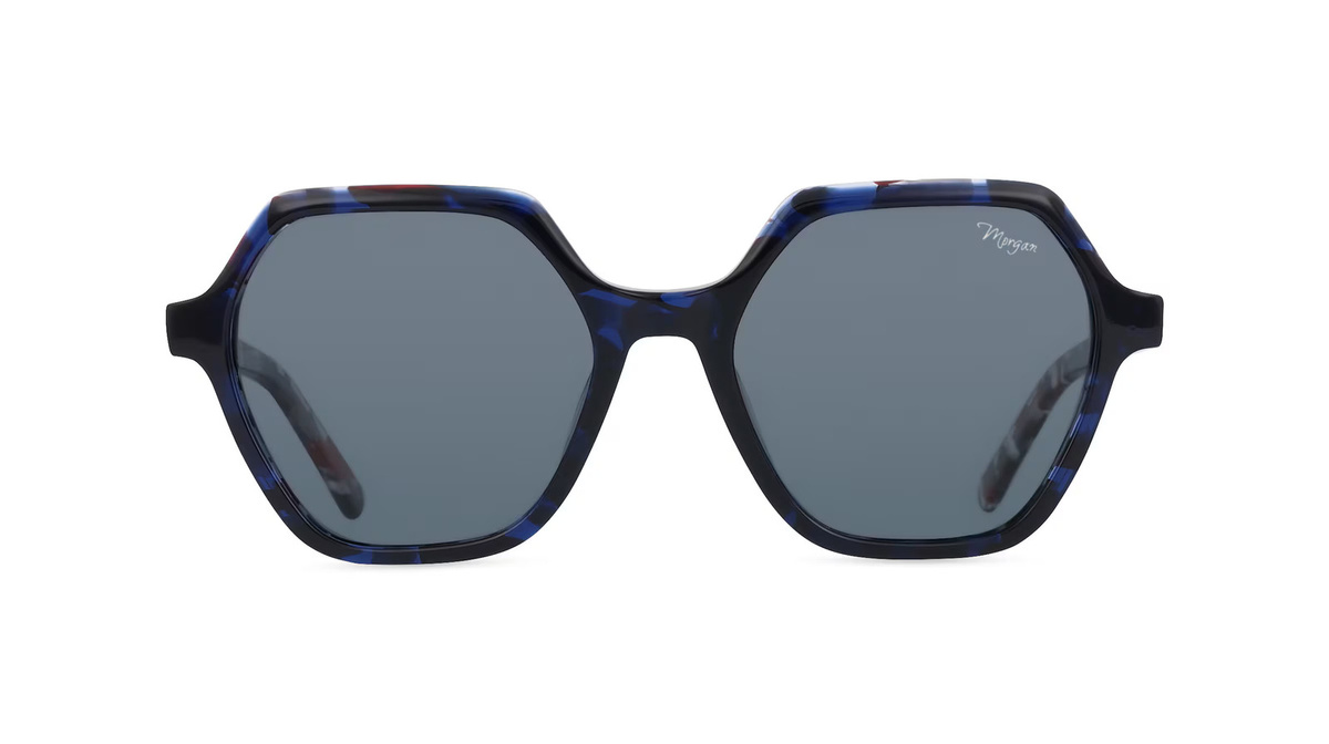 Morgan MO 7245 Sonnenbrille, Vollrand, hexagonal, Kunststoff, Unisex, braun, grau, mehrfarbig - Bild 1