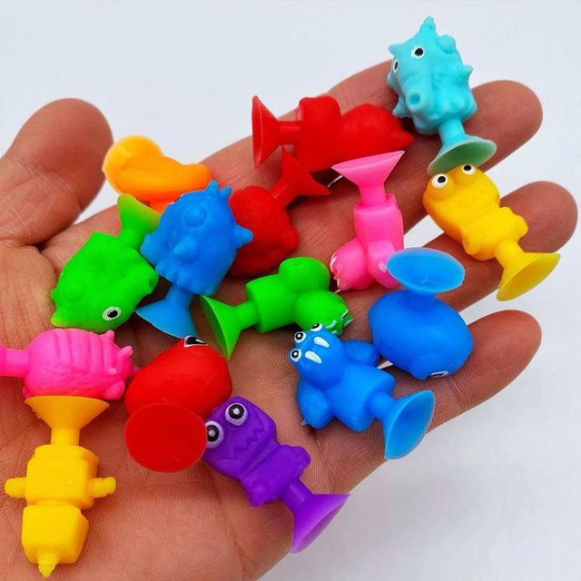 BC Pet Supplies Mini-Saugnapfpuppen, 20 Stück, Bunt, Silikon, Blue - Bild 1
