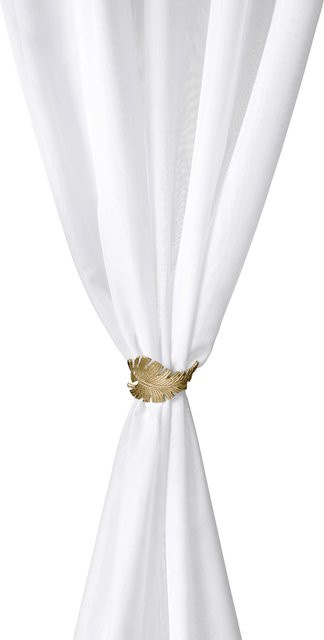 Raffhalter Blatt von Heine Home in Goldfarben aus Aluminium - Bild 1