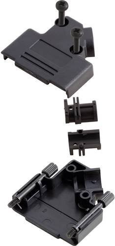 MH Connectors D-SUB Gehäuse MHD45PPK-09-BK-K 9-polig aus Kunststoff in Schwarz mit 45° Winkel - Bild 1