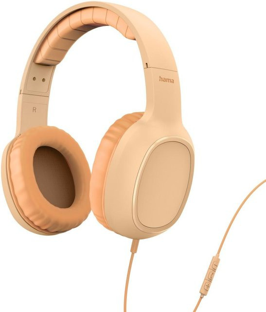 Hama On-Ear Kopfhörer Fun C mit Mikrofon und USB-C in Orange - Bild 1