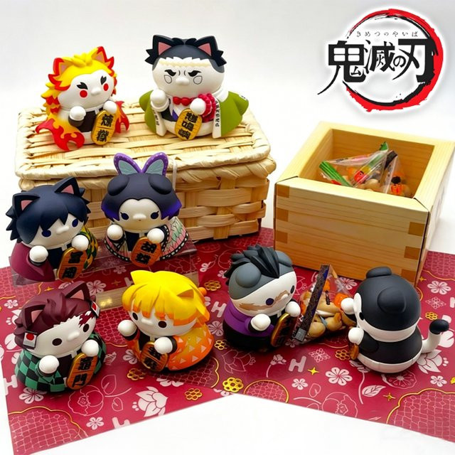 Bandai Demon Slayer Glückskatze, Anime-Figur, Blind Box, Einzelfigur - Bild 1