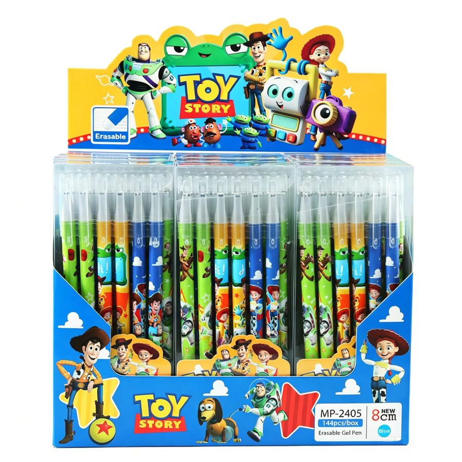 Bandai Toy Story Magic löschbare Gelstifte mit blauer Tinte und 0,5 mm feiner Spitze für Schule und Büro - Bild 3