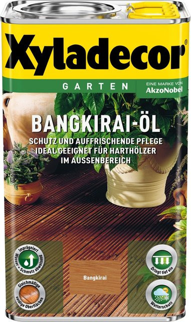 Xyladecor Bangkirai-Öl wasserabweisendes Holzöl in Braun 2,5 l - Bild 1