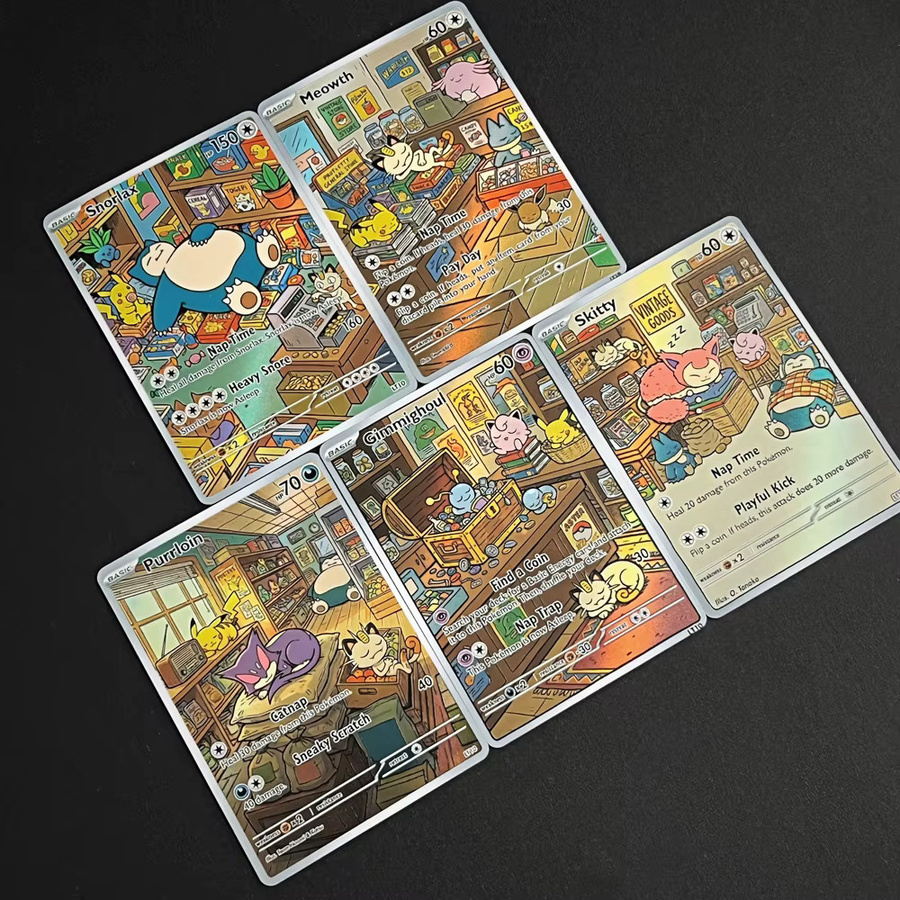 Pokémon Holo-Karten, 5-teiliges Set, Bunt / Mehrfarbig - Bild 2