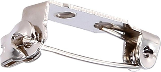 KaiSai 50 Stück Anstecknadeln Verschluss Rollend für DIY Basteln aus Metall in Silber - Bild 1