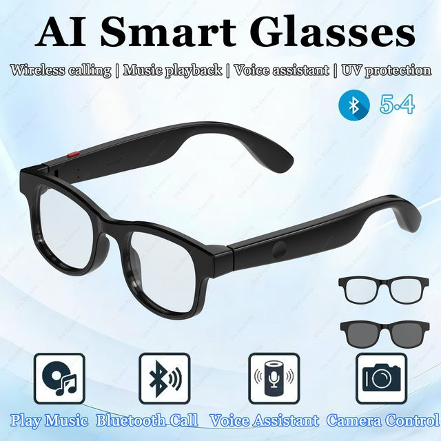 Ola Esporte HT30 Smartglasses, Vollrand, Kunststoff, black, Unisex - Bild 1