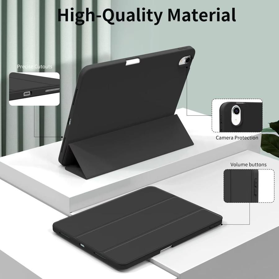 Zair Smart Cover Schutzhülle für iPad Pro 11 Zoll (4./3./2. Generation) mit Stifthalter und Standfunktion in Pink - Bild 4