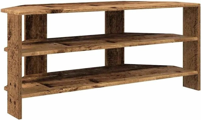 vidaXL Eck-TV-Schrank in Altholz-Optik, Braun, B/T/H: 102 x 40,5 x 45 cm - Bild 1
