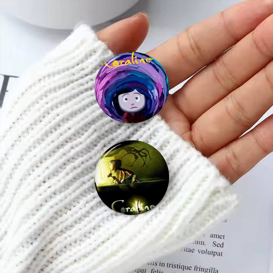 Brosche Gnarpy auf einem Skateboard, Multicolor, Textil - Bild 4