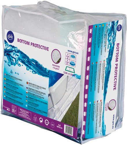 GRE Bodenschutzplane aus Polyester in Weiss, Breite: 1100 cm - Bild 1