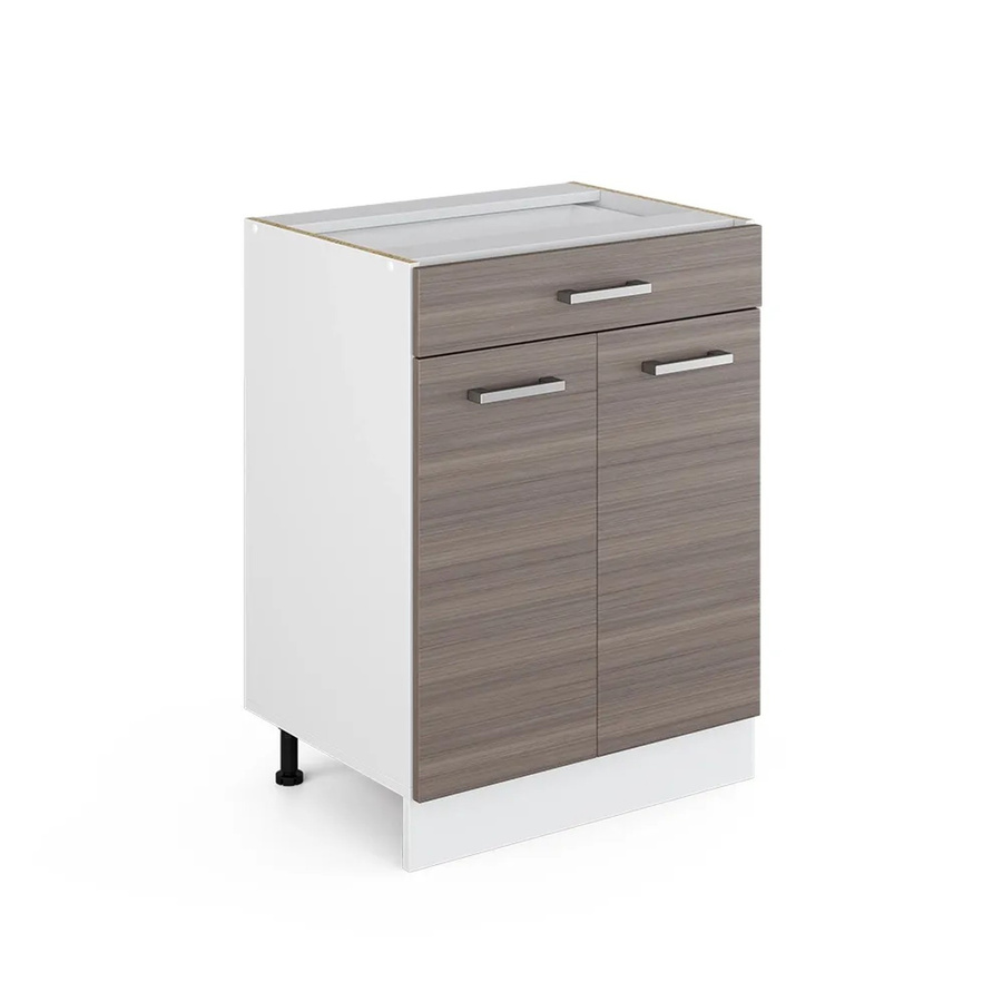 Vicco Küchenschrank R-Line in Edelgrau mit Schubladen und Türen, B: 60 cm, H: 81,6 cm, T: 46 cm - Bild 2