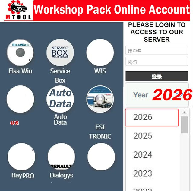 ITCARDIAG Online Account Workshop Pack 2026 mit Autodata, Haynes PRO, WIS und Elsa Win für Autoreparatur-Software - Bild 1