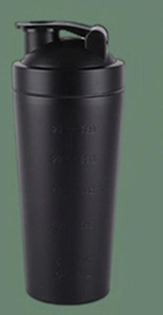 Bestbags Shaker-Flasche aus Edelstahl mit Skala, auslaufsicherer Sportbecher für Proteinpulver, 500 ml - Bild 1