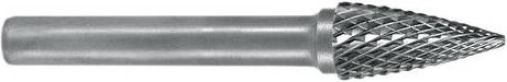 Exact 72384 Frässtift Hartmetall Spitzbogen in Silber, Länge: 60 mm, Schaftdurchmesser: 6 mm - Bild 1