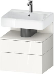 Duravit Waschtischunterschrank Qatego in Weiß Hochglanz, B/T/H: 59 x 47 x 59 cm - Bild 1