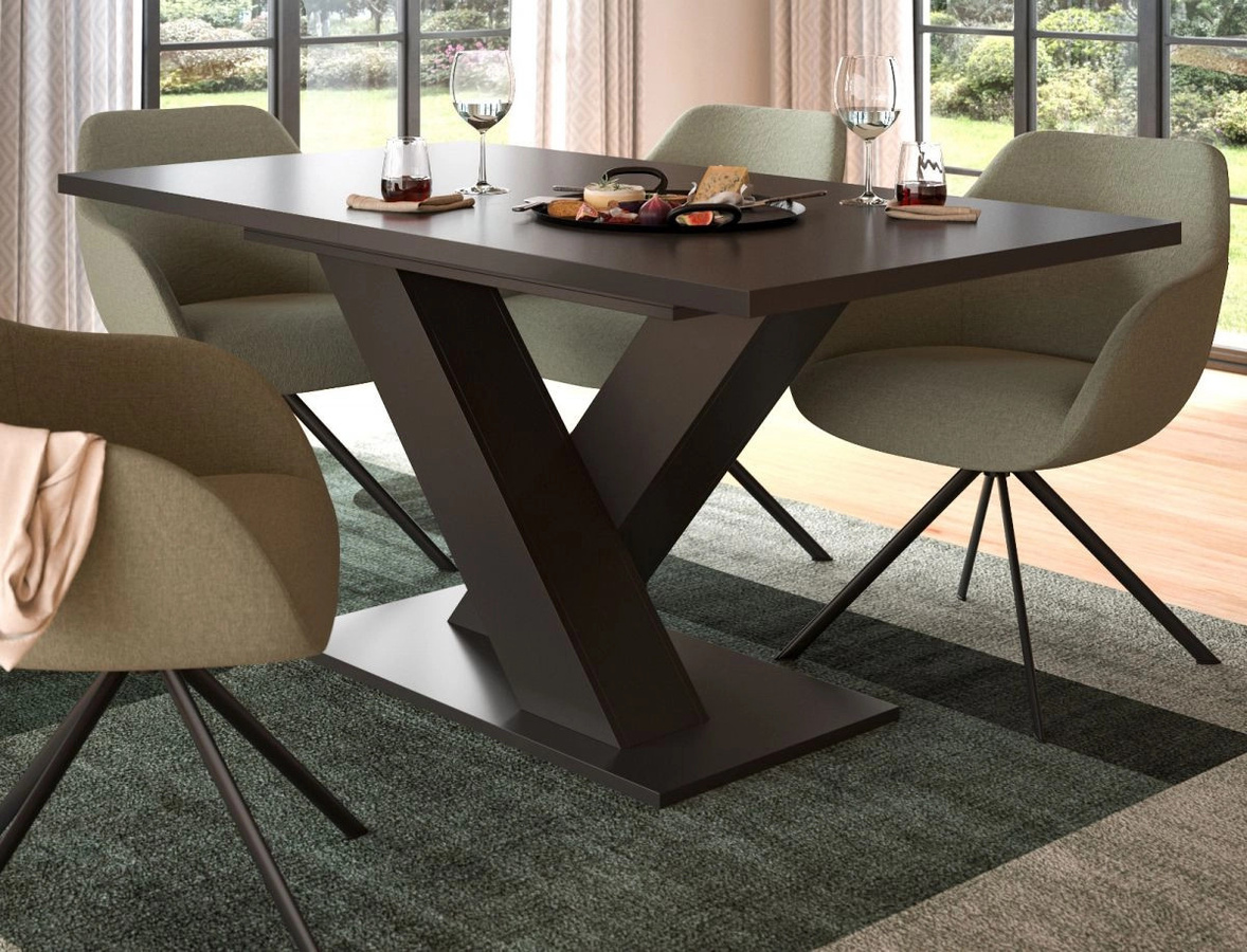 Ausziehbarer Esstisch Inn.Furn in Grau, modern und rechteckig, Breite: 150 cm bis 190 cm - Bild 3