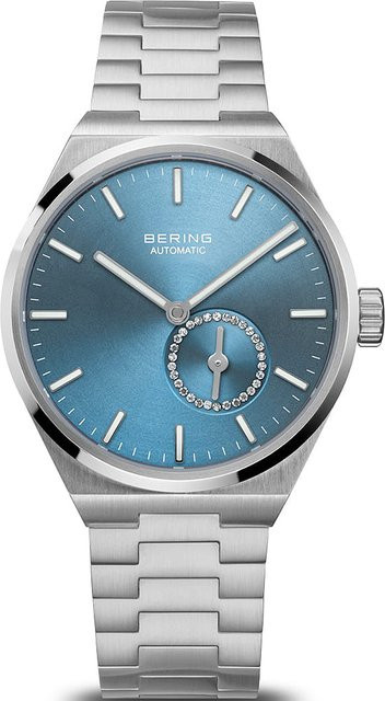 Bering Damenuhr Automatik, Edelstahl, Blau, 35 mm, 10 ATM - Bild 1