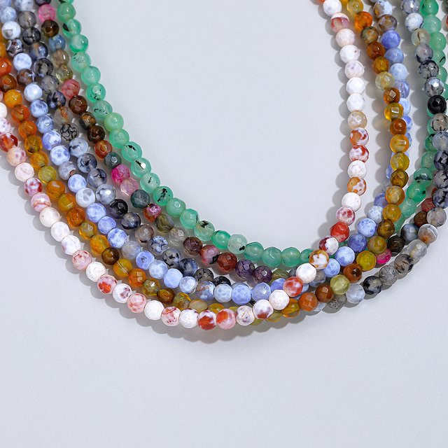 Lina Jw Halskette, Achat, Perle, Bunt, Damen - Bild 1