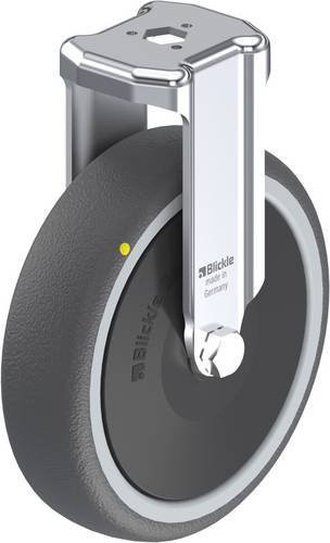 Blickle Bockrolle BKRA-PATH 126KF-ELS in Grau und Silber mit Kunststoffrad, Durchmesser: 125 mm, Tragfähigkeit: 120 kg - Bild 1