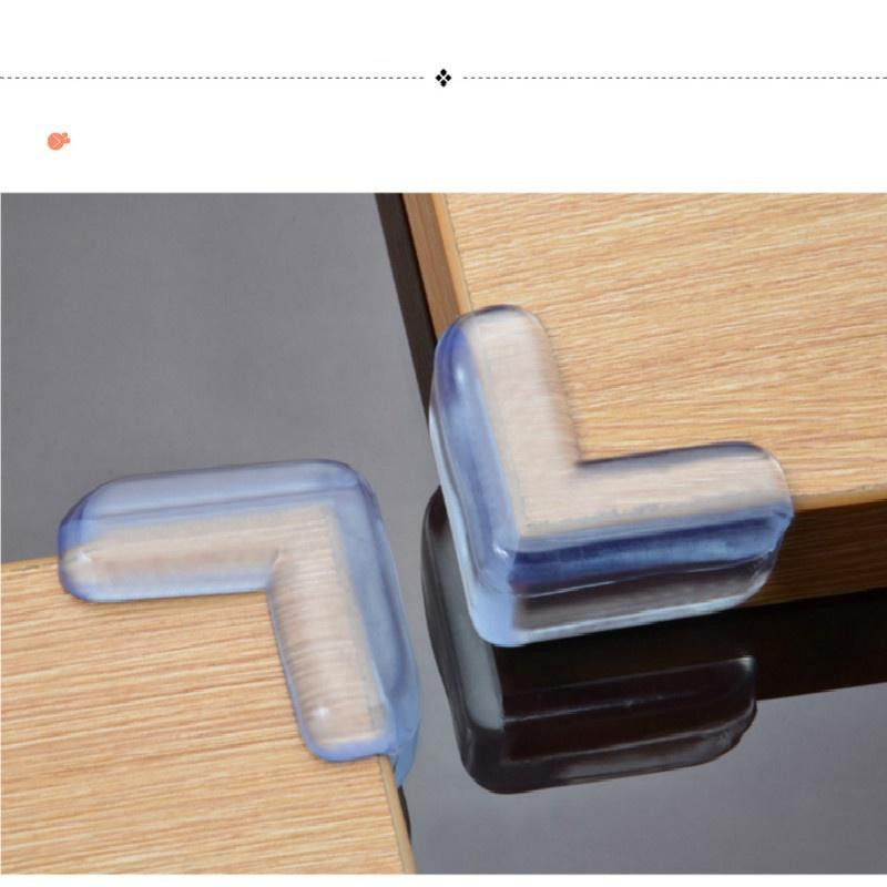 YuTao Life 036 Kindersicherheit Eckschutz aus transparentem Silikon im 4er-Pack mit selbstklebender Befestigung - Bild 2
