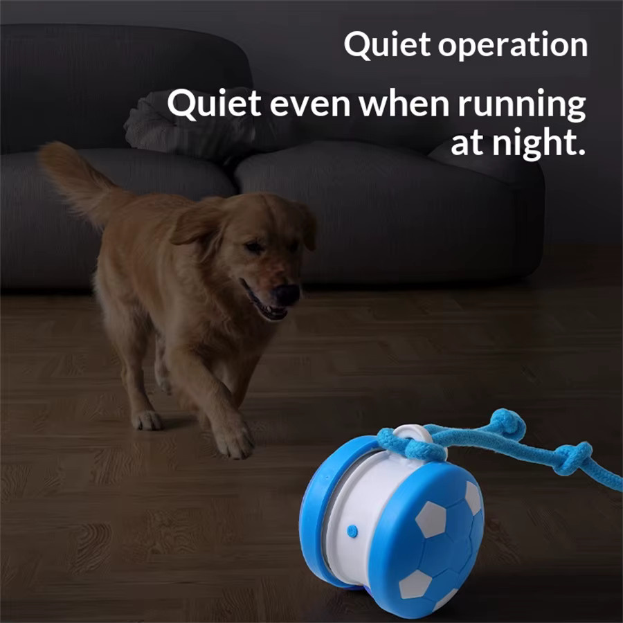 PetTumbly Intelligenter interaktiver Hundespielball, mit Doppelrad, elektrisch, USB-aufladbar - Bild 3
