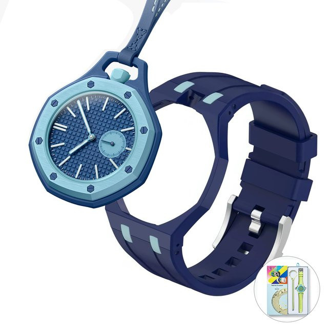 Hannah Martin Taschenuhr, Quarz, Eckig, Kautschuk, Bunt, Unisex - Bild 1