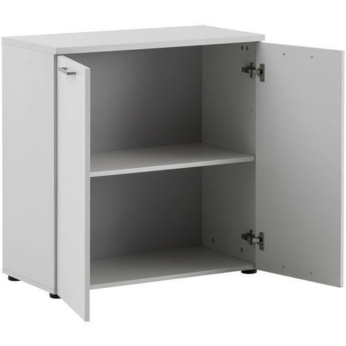 Schildmeyer Unterschrank Serie 1500 Lichtgrau mit Schiebetüren, B/H/T: 80,2 x 84,2 x 41,0 cm - Bild 2