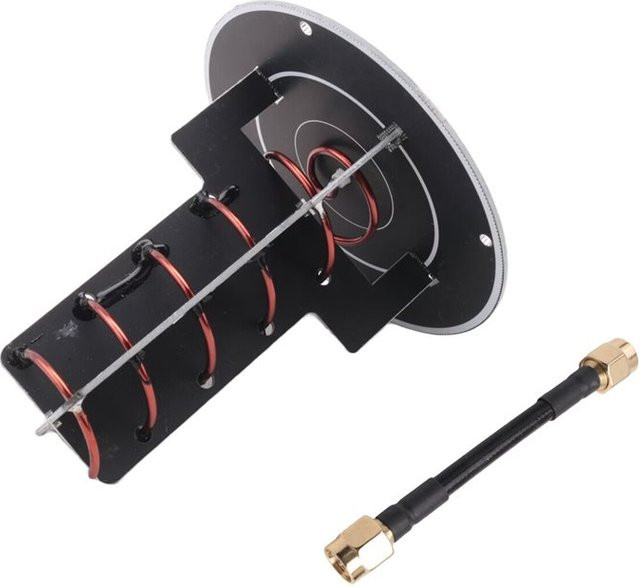 M01K 2,4GHz Richtungs-Spiralantenne in Schwarz für erweiterte Reichweite und Bildübertragung - Bild 1