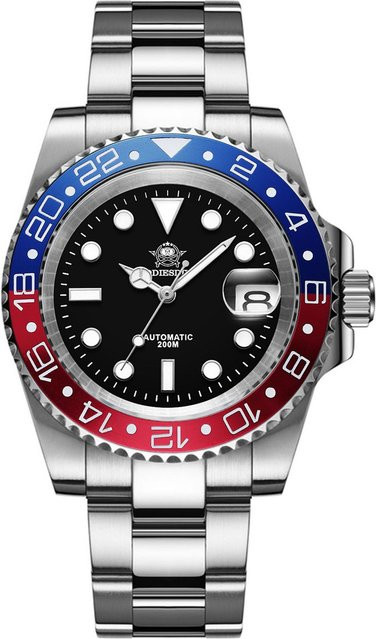ADDIESDIVE Automatik-Armbanduhr, Edelstahl, Keramiklünette, Herren - Bild 1
