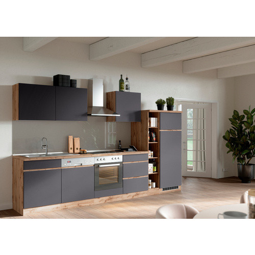 HELD MÖBEL Herdbau Tampa in Grau, Modernes Design, Breite: 60 cm, Höhe: 86 cm, Tiefe: 60 cm - Bild 1