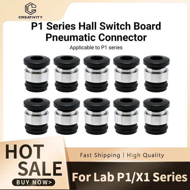Bambu Lab Hall-Schalter Pneumatischer Anschluss Extruder Filamentsensor für P1P/P1S und X1 Serie 3D-Drucker Update-Zubehör in Schwarz - Bild 1