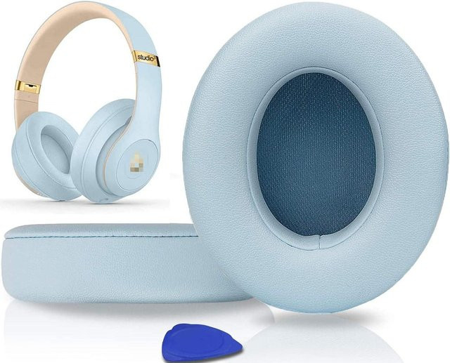 yifeihome Ersatz-Ohrpolster für Beats Studio 2 und Studio 3 in Blau aus Proteinleder und Memory Foam - Bild 1
