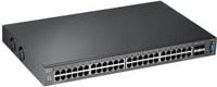 Zyxel XGS2210-52 Managed Netzwerk-Switch mit 48 x 10/100/1000 Mbit/s und 4 x 10 Gigabit SFP+ Ports in Schwarz - Bild 1