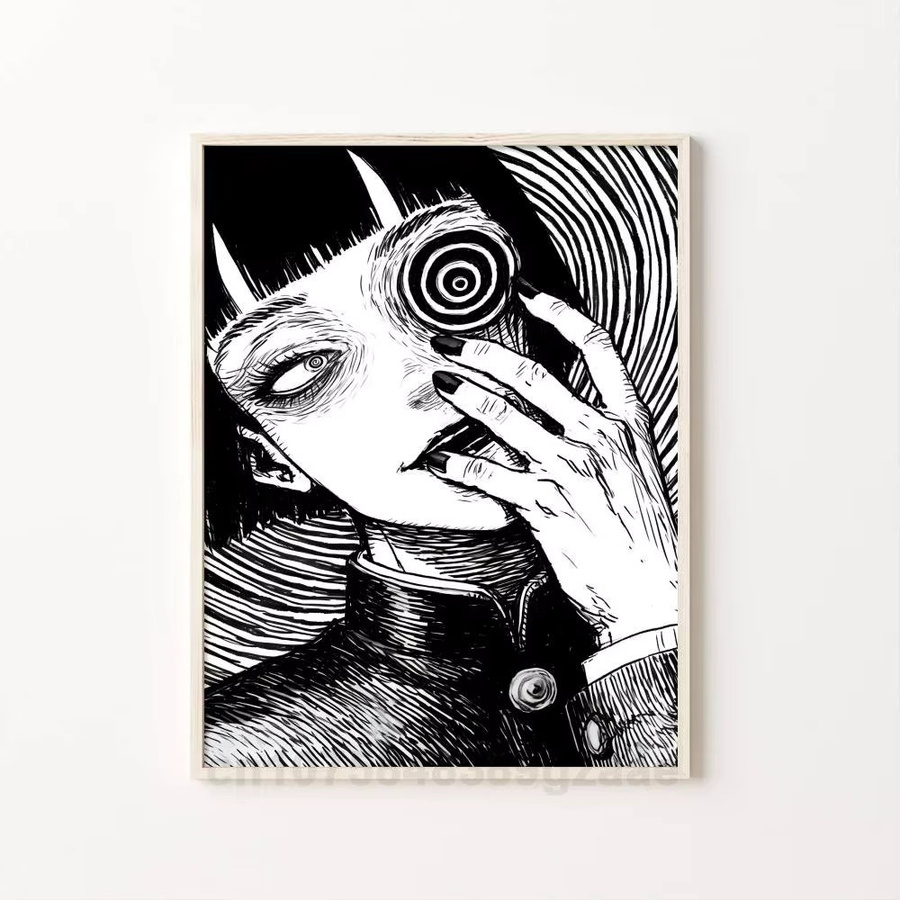 J-Junji Ito Tomie Retro Anime Poster Kunstdruck aus Papier für deine Wanddekoration - Bild 7