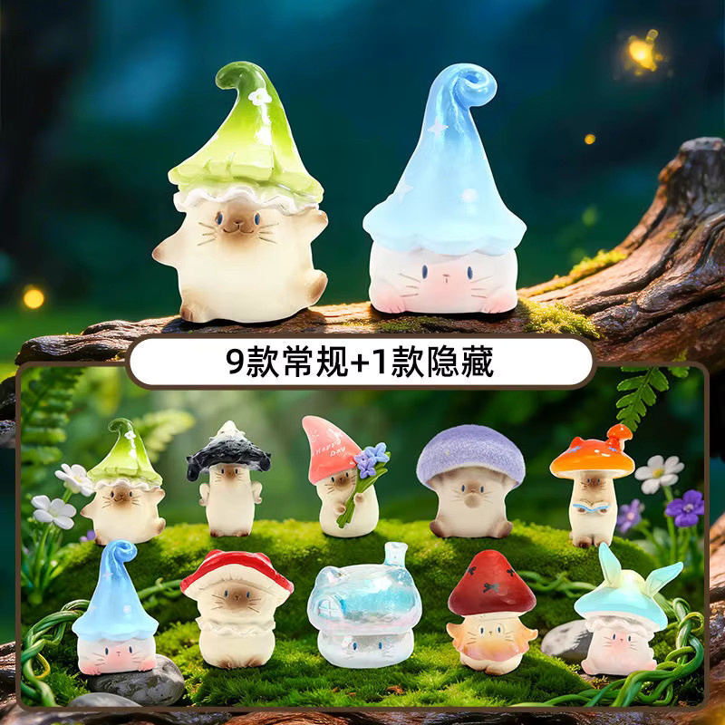 Pai Cat Mushroom Dreamy Blind Box Harz-Cartoon-Figuren Ornamente in Multicolor für deine Desktop-Dekoration - Bild 2