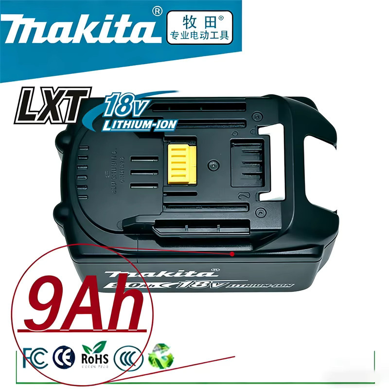Makita Original 18V Lithium-Ionen Akku 9Ah in Schwarz für BL1840 BL1830B BL1850B BL1850 BL1860 BL1815 - Bild 4