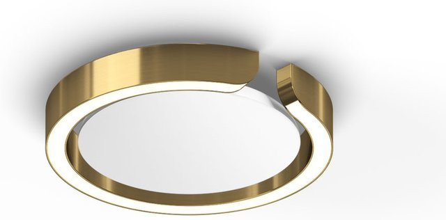 Occhio Mito soffitto 20 up LED-Deckenleuchte in Bronze mit mattweißem Cover, Narrow-Lichtsteuerung (50°) und Occhio air Modul, x-tra warm LED (2200K - 3500K) - Bild 1